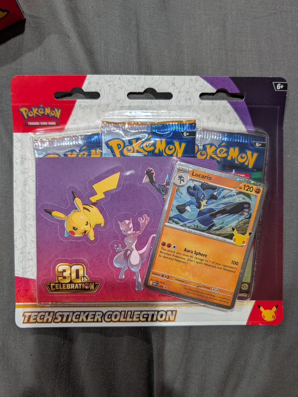Pokemon Tech Sticker Collection - Red, Purple, Blue